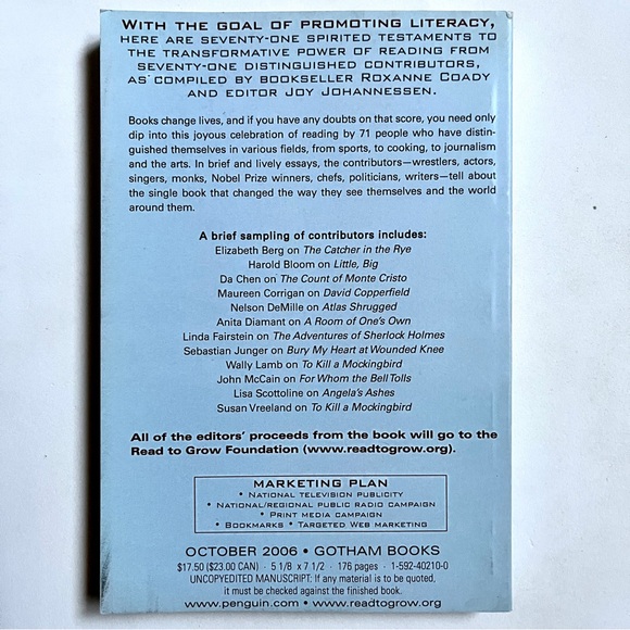 Book That Changed My Life:must-read books that transformed 71 authors. New. - Picture 2 of 2